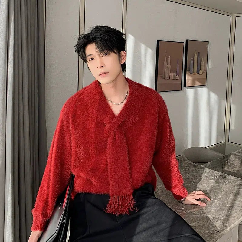 Loose Fit Furry Sweater