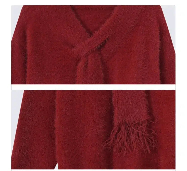 Loose Fit Furry Sweater