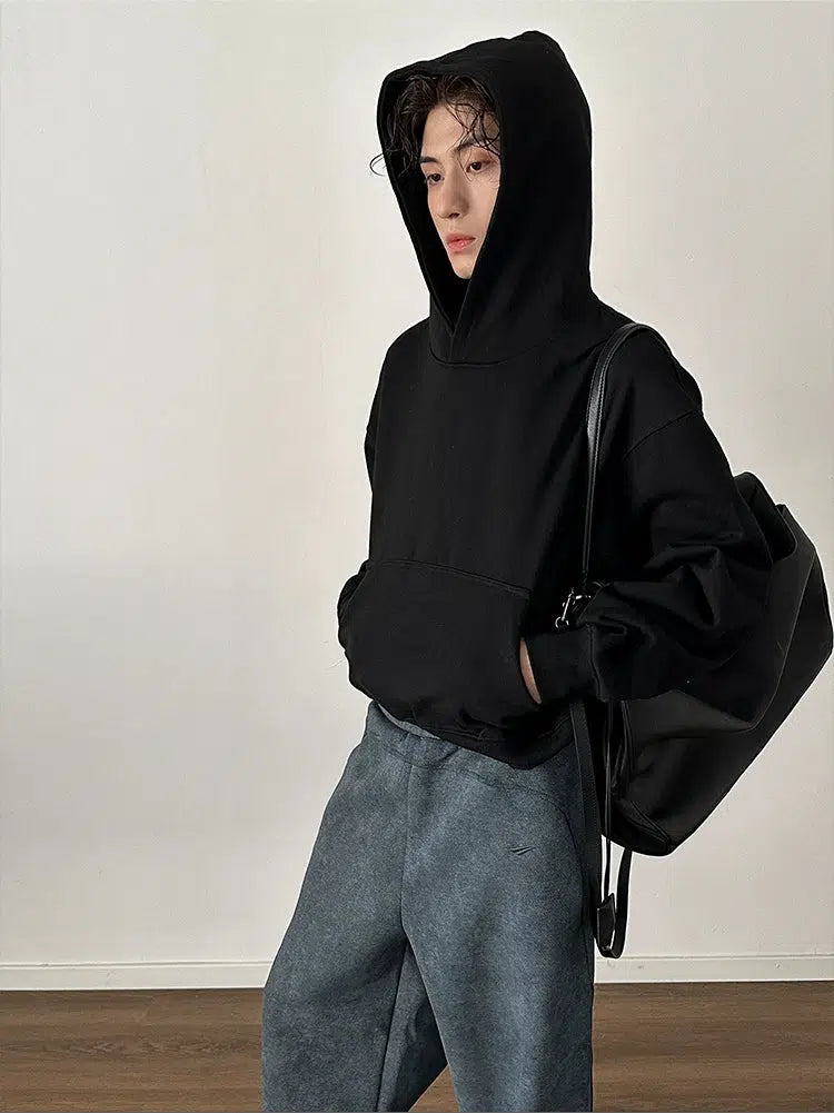 Loose Fit Hooded Pullover
