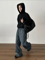 Loose Fit Hooded Pullover