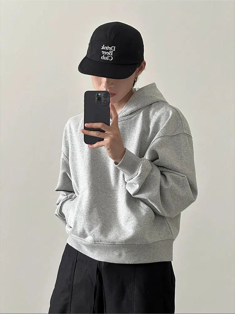 Loose Fit Hooded Pullover