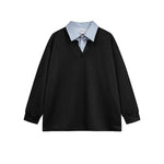 Loose Fit Lapel Pullover