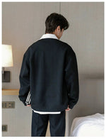 Loose Fit Lapel Pullover