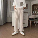 Loose Fit Pleated Suit Pants