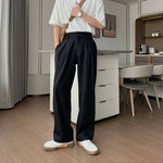 Loose Fit Pleated Suit Pants