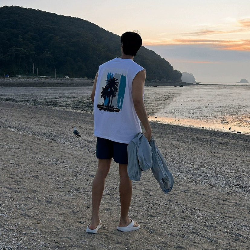 Loose Fit Printed Tank Top