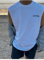 Loose Fit Printed Tank Top