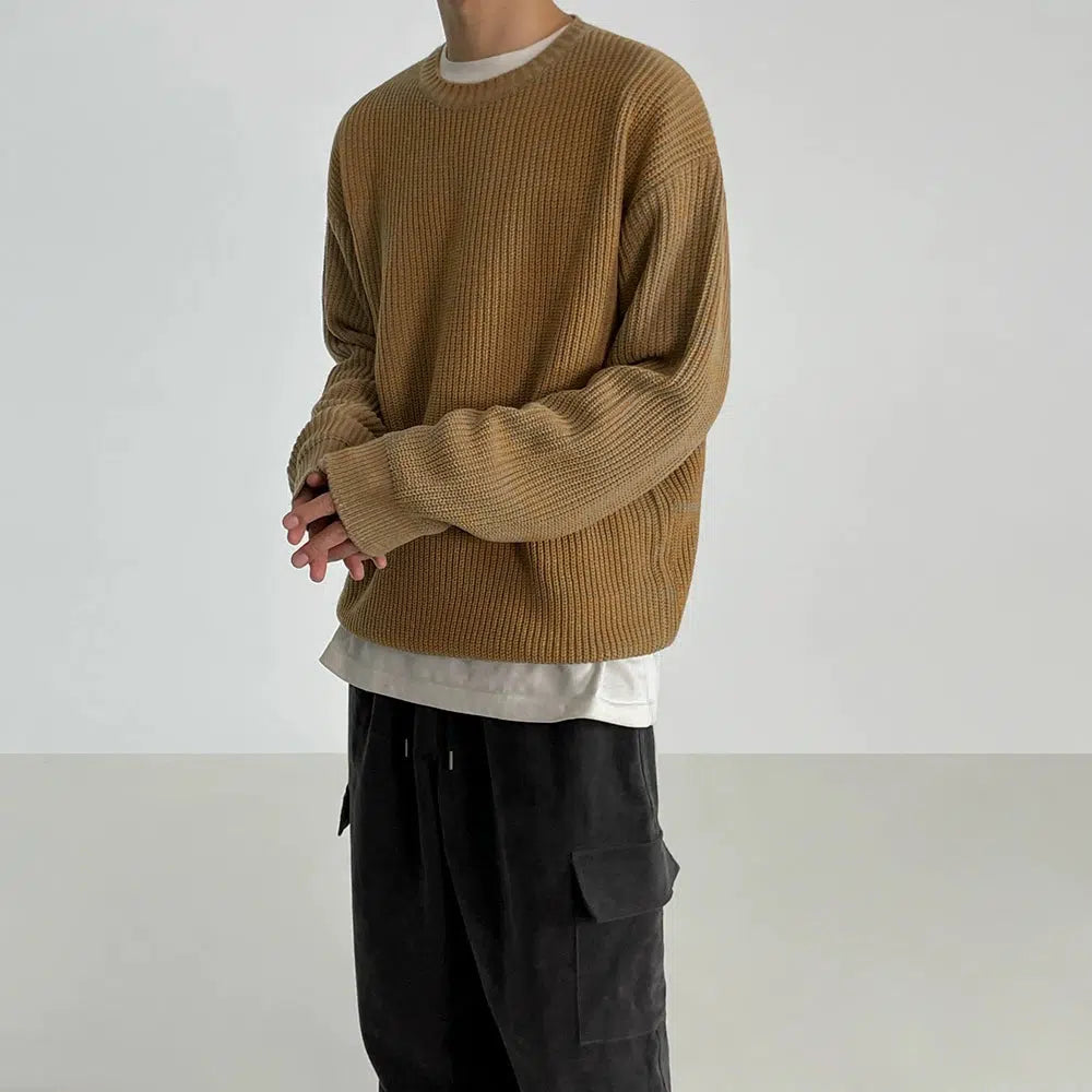 Loose Fit Pullover Sweater