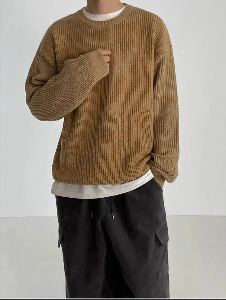 Loose Fit Pullover Sweater