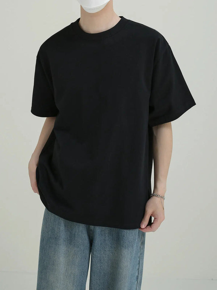 Loose Fit Solid Color T-shirt