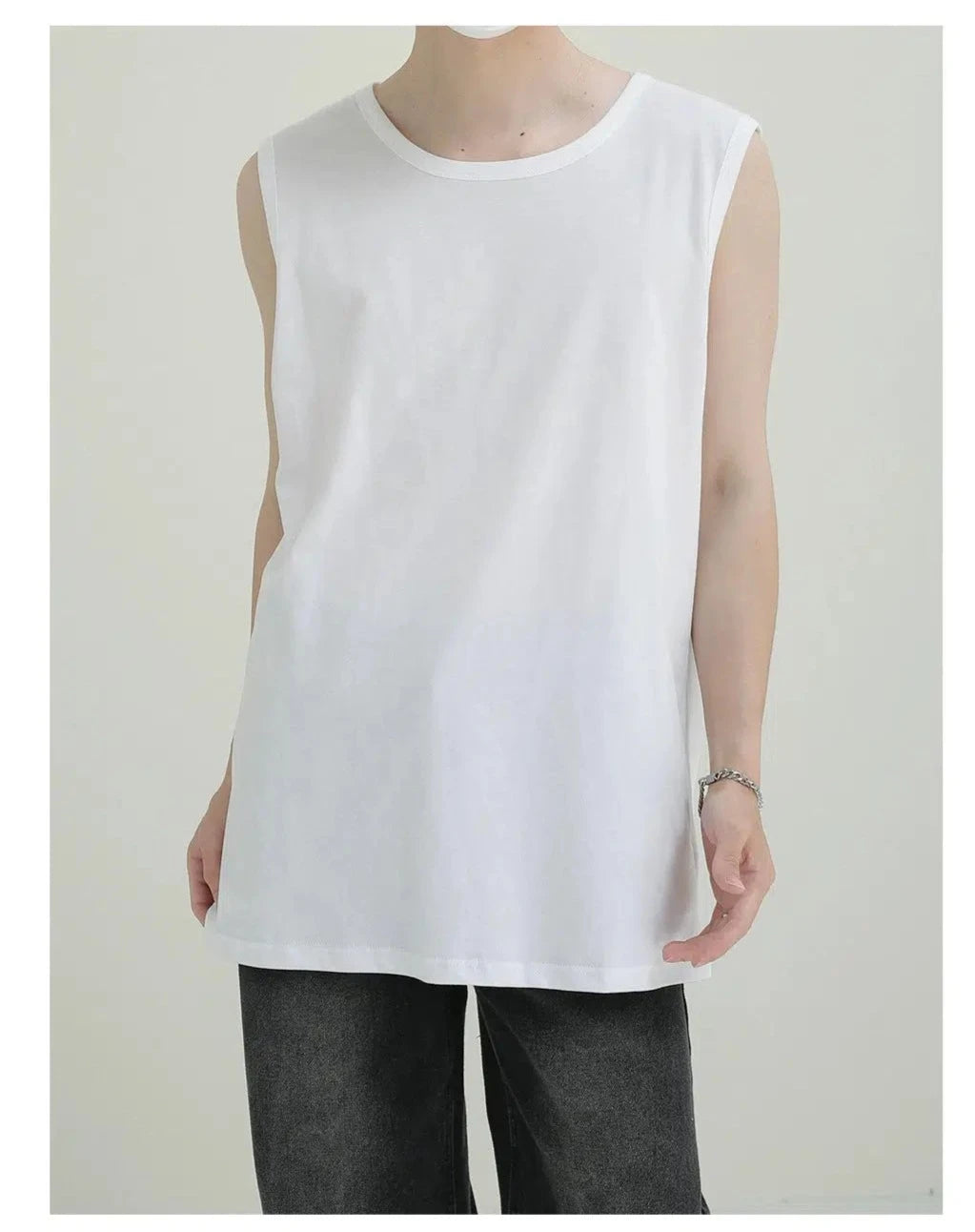 Loose Fit Solid Color Tank Top