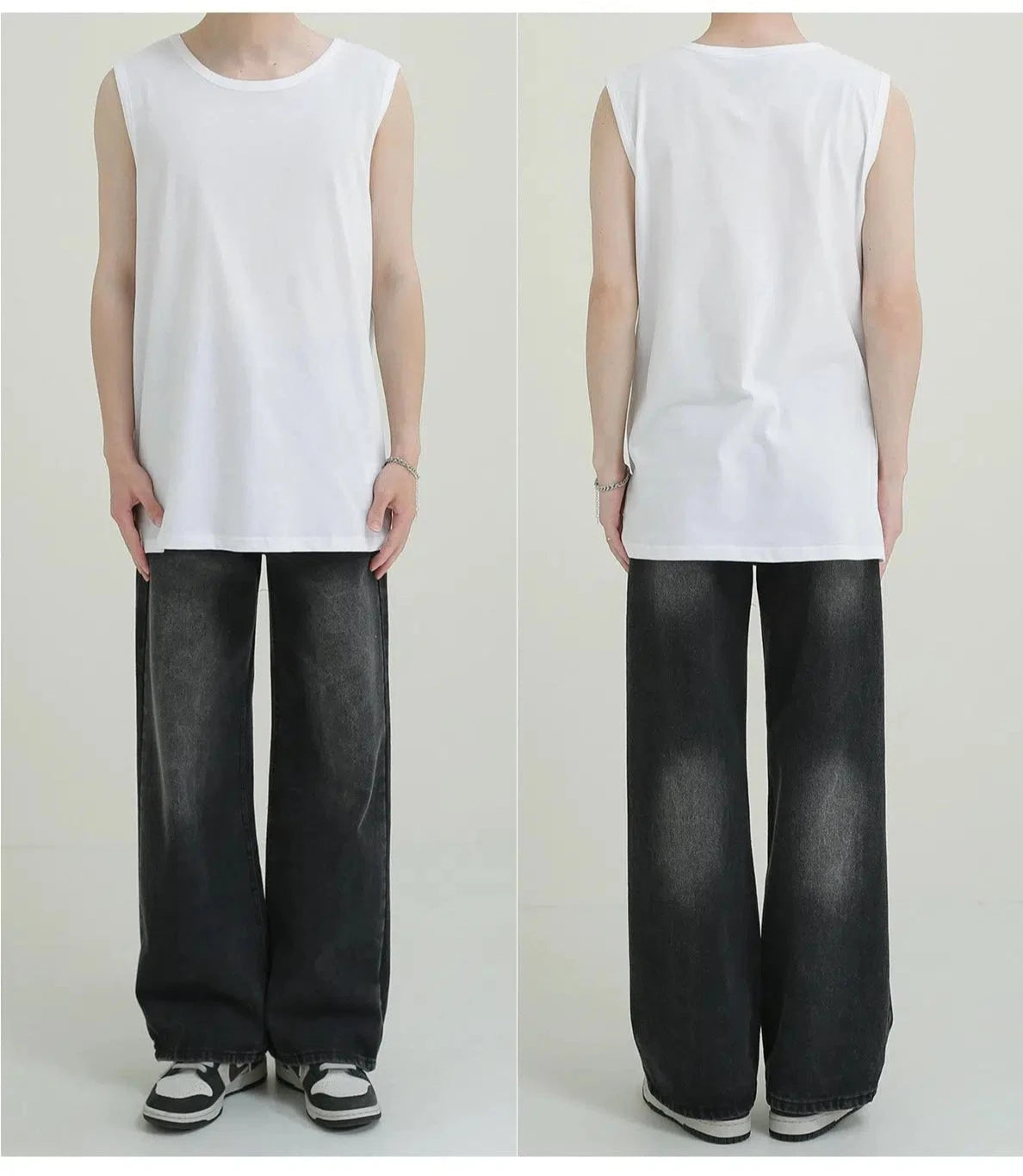 Loose Fit Solid Color Tank Top