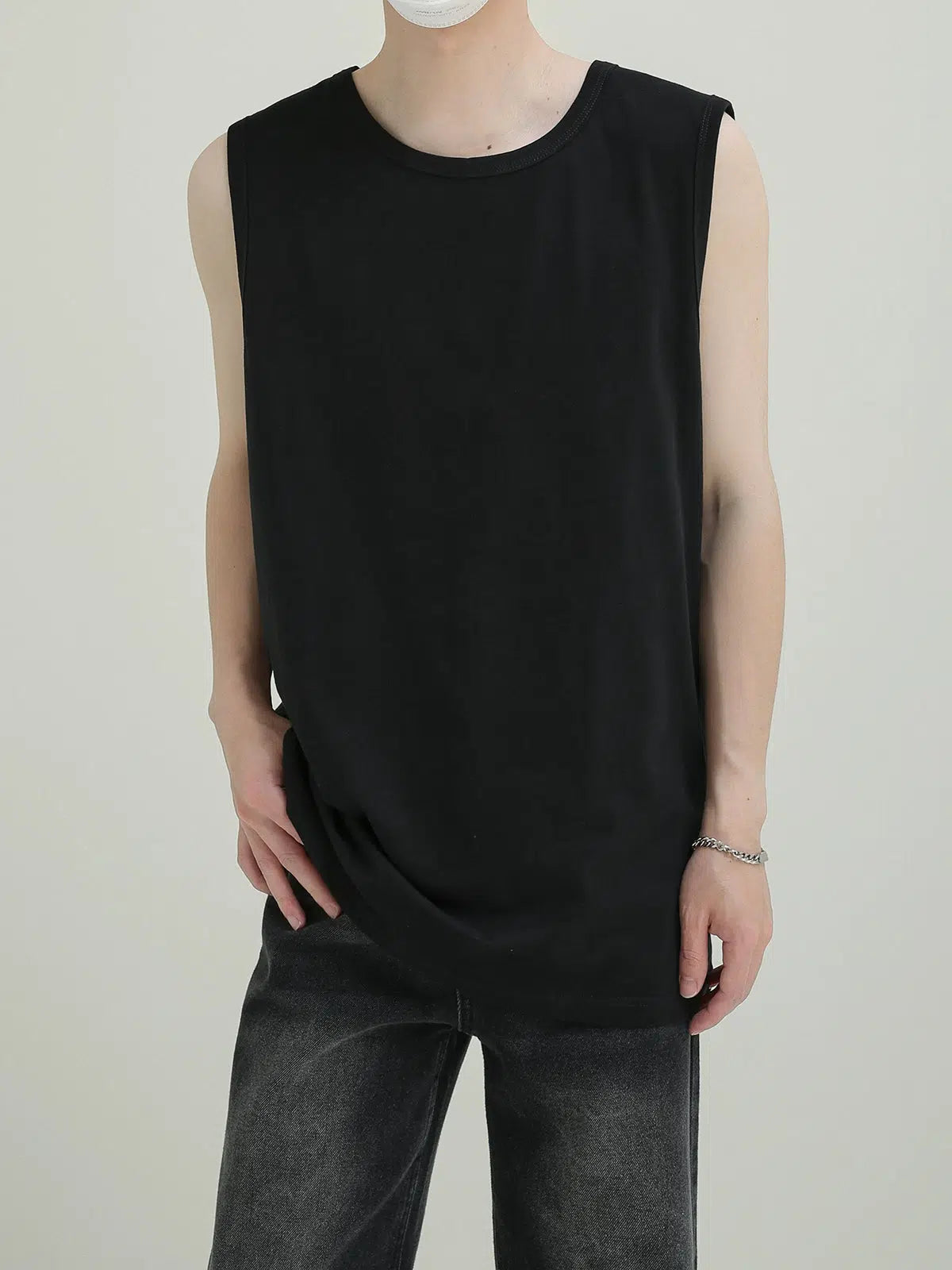Loose Fit Solid Color Tank Top