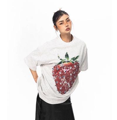 Loose Fit Strawberry Graphic T-shirt