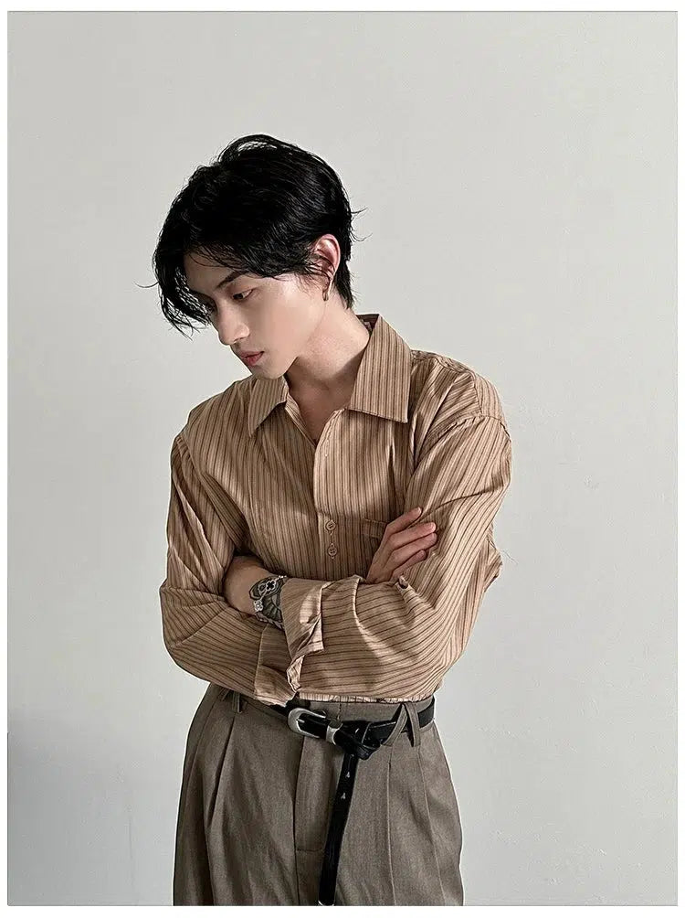 Loose Fit Striped Shirt