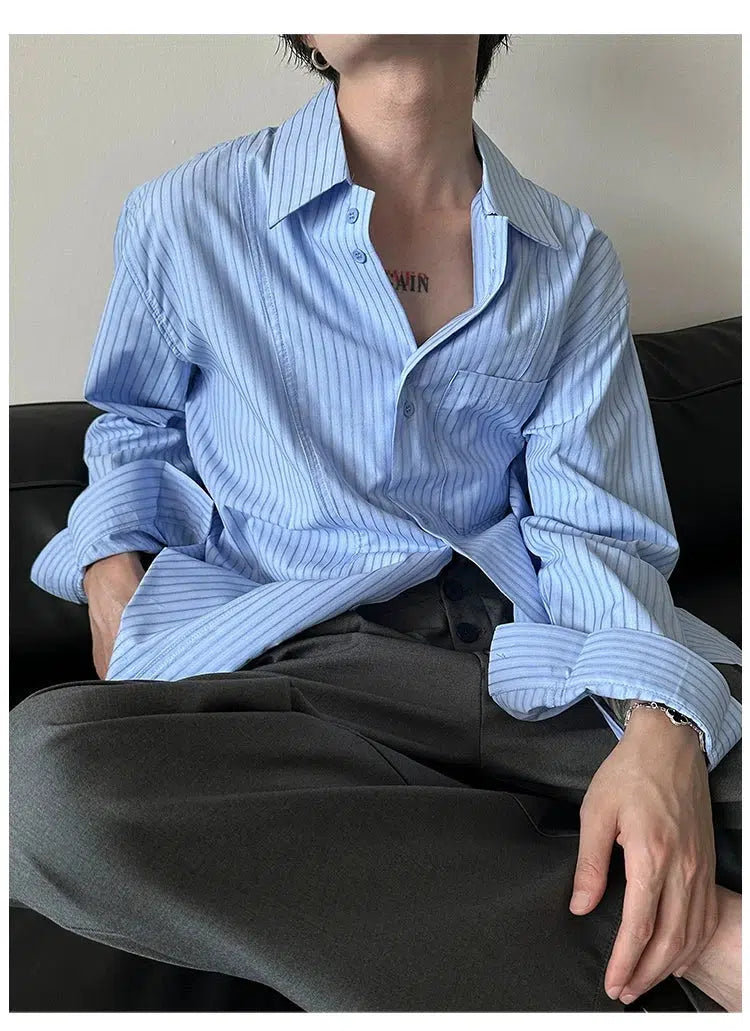 Loose Fit Striped Shirt