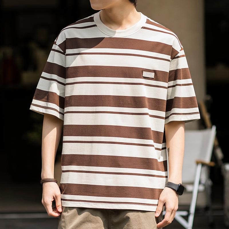 Loose Fit Striped T-shirt – The Korean Fashion