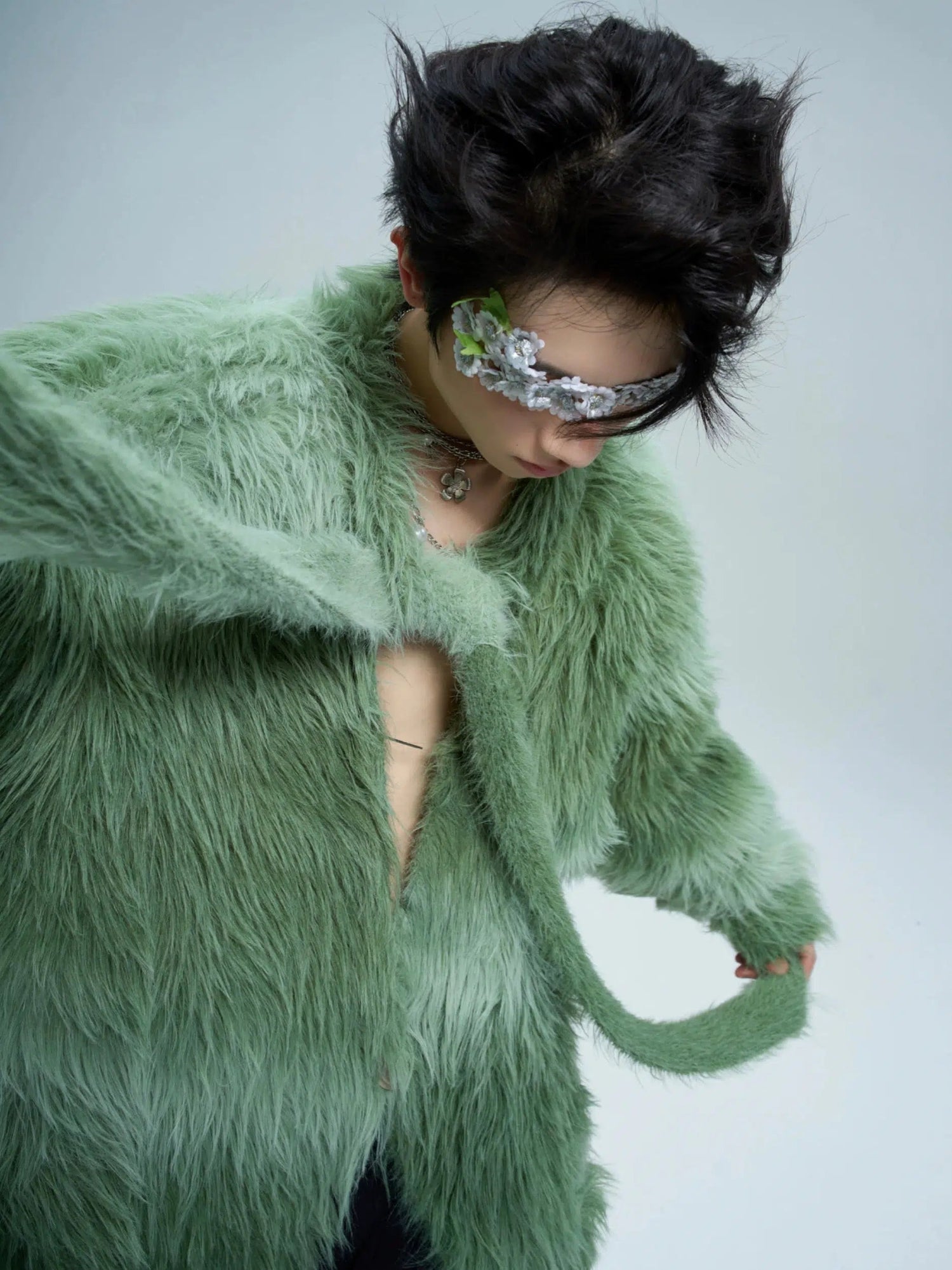 Gradient Sweater with Scarf