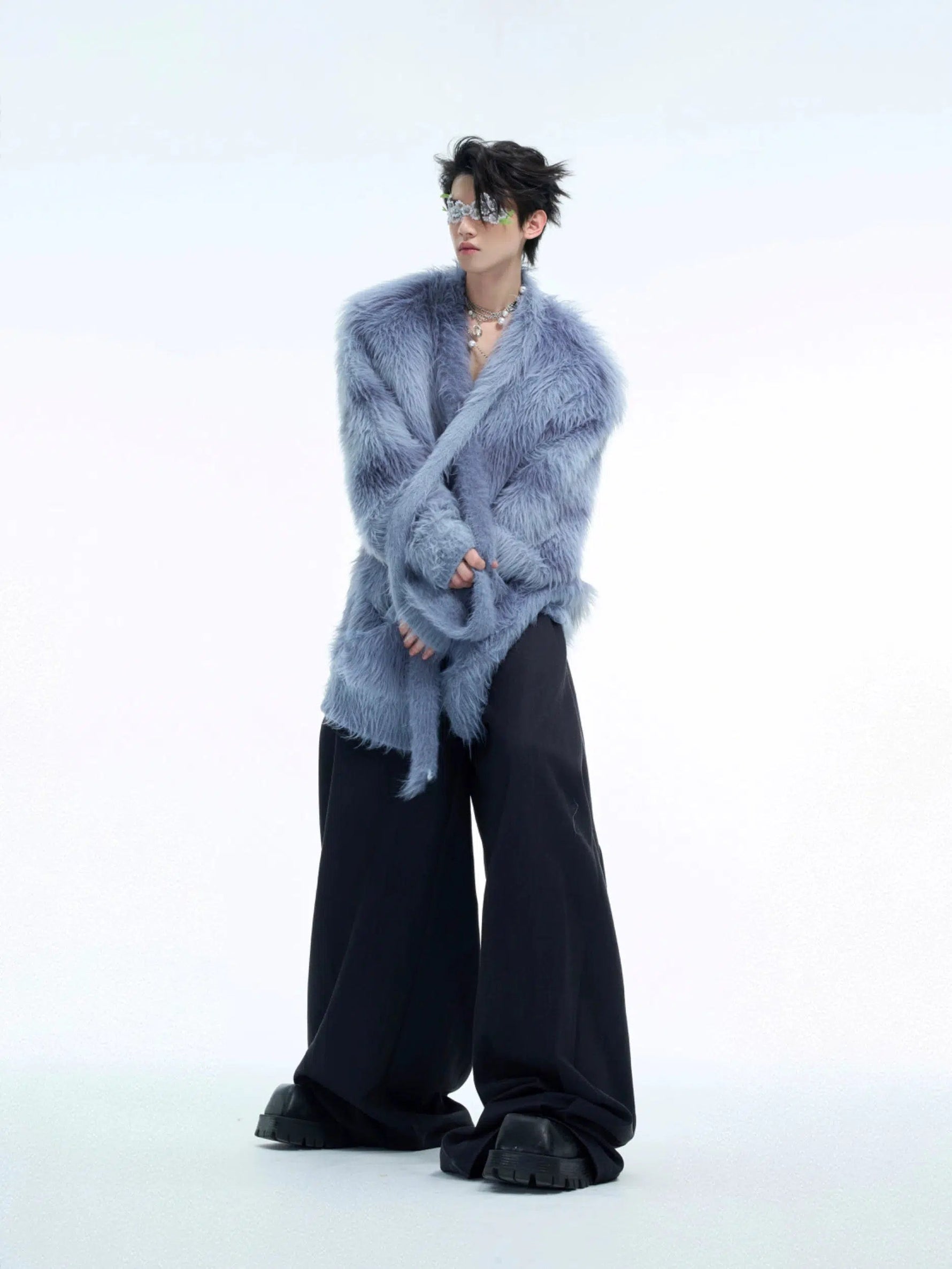 Gradient Sweater with Scarf