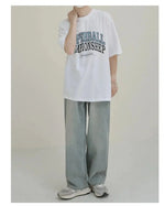 Loose Fit Text Print T-shirt