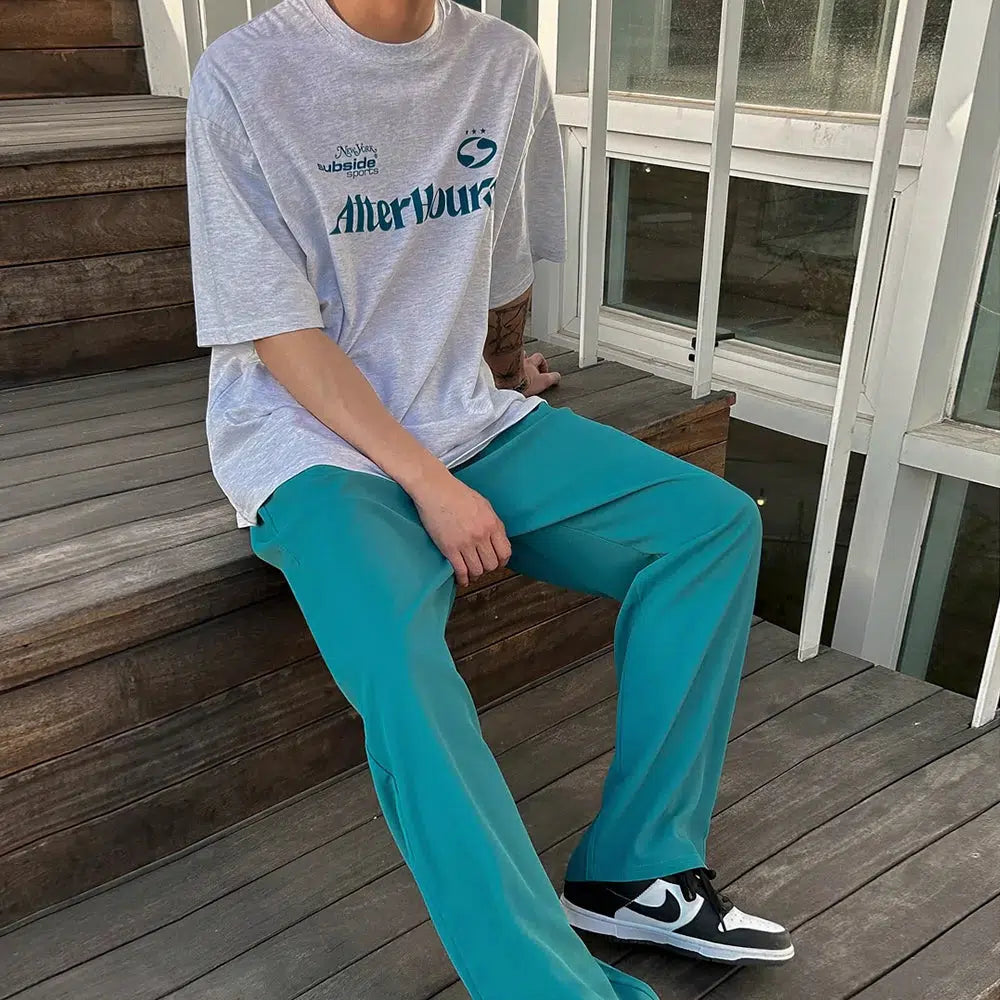 Loose Fit Text Printed T-shirt