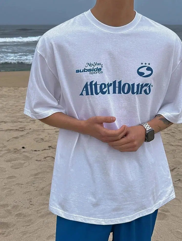 Loose Fit Text Printed T-shirt