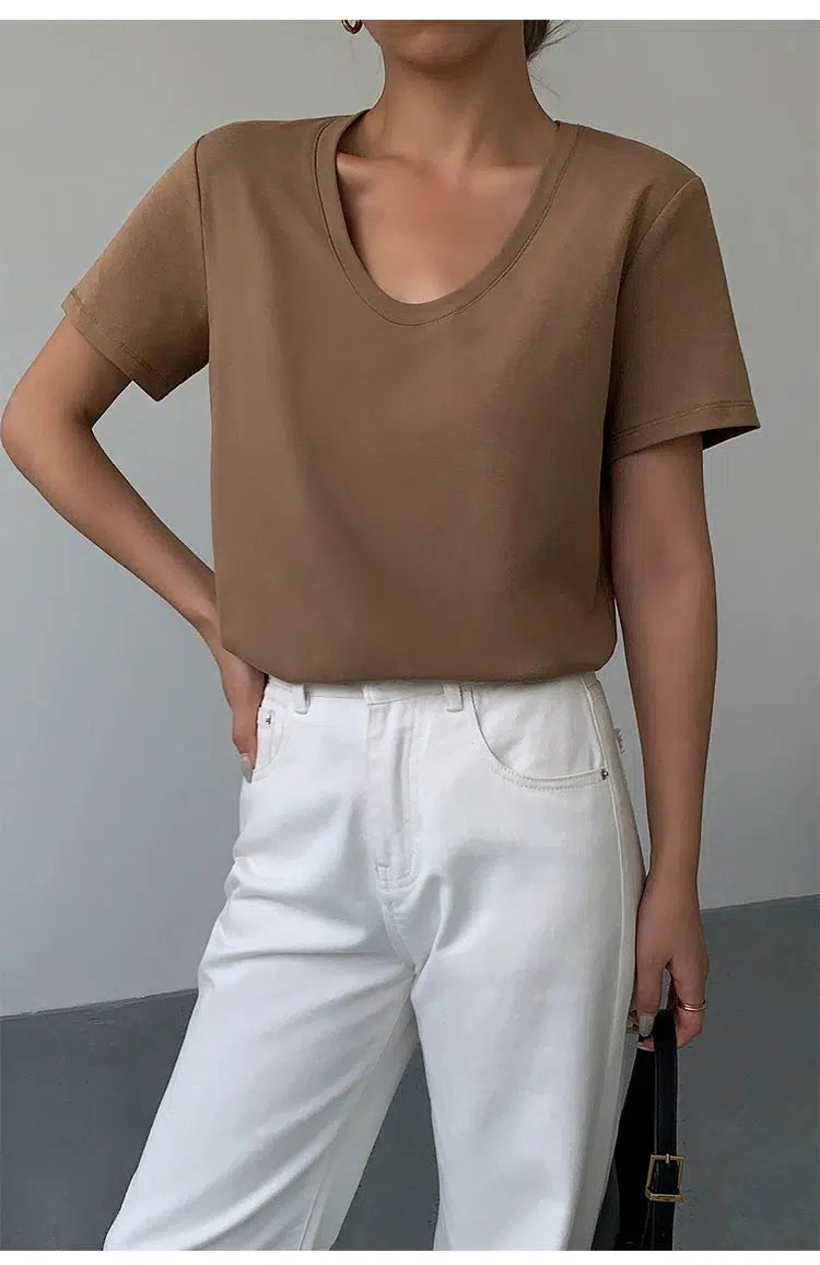 Loose Fit V-neck T-shirt