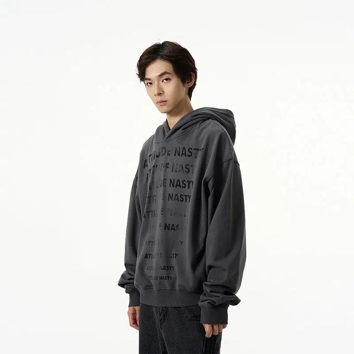 Loose Hooded Sweatshirt