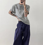 Loose Letter Printed T-shirt