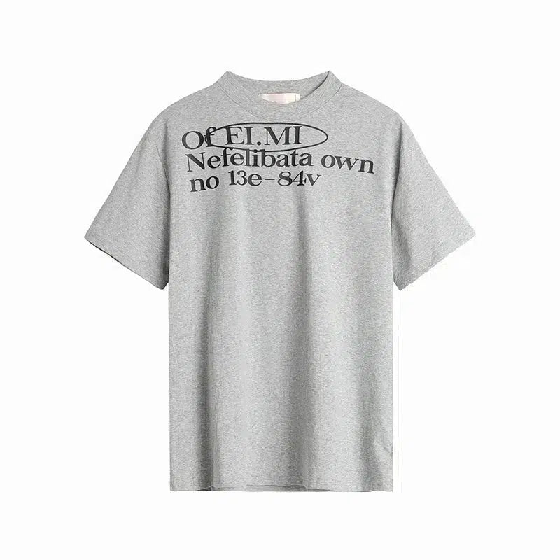 Loose Letter Printed T-shirt