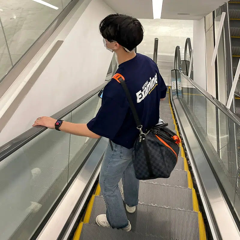 Loose Letter Printing Cotton T-shirt