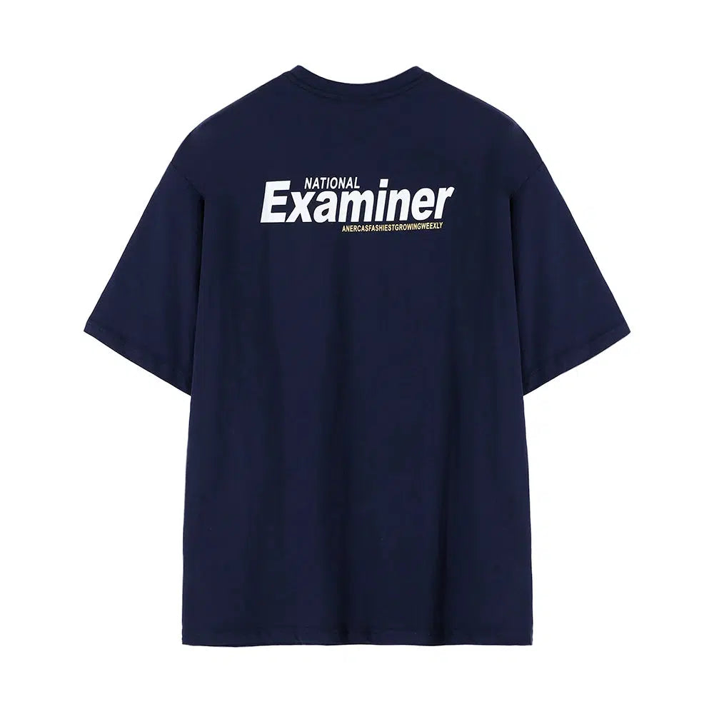 Loose Letter Printing Cotton T-shirt