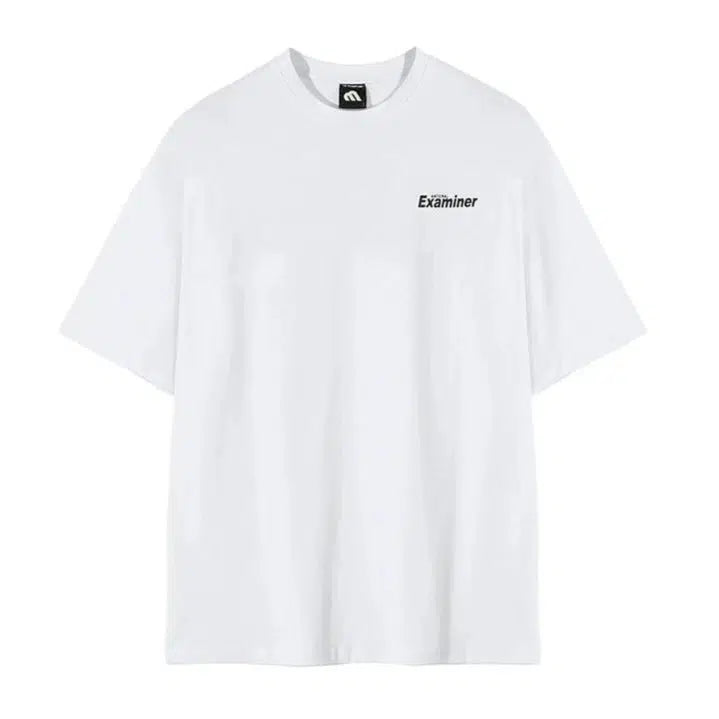 Loose Letter Printing Cotton T-shirt