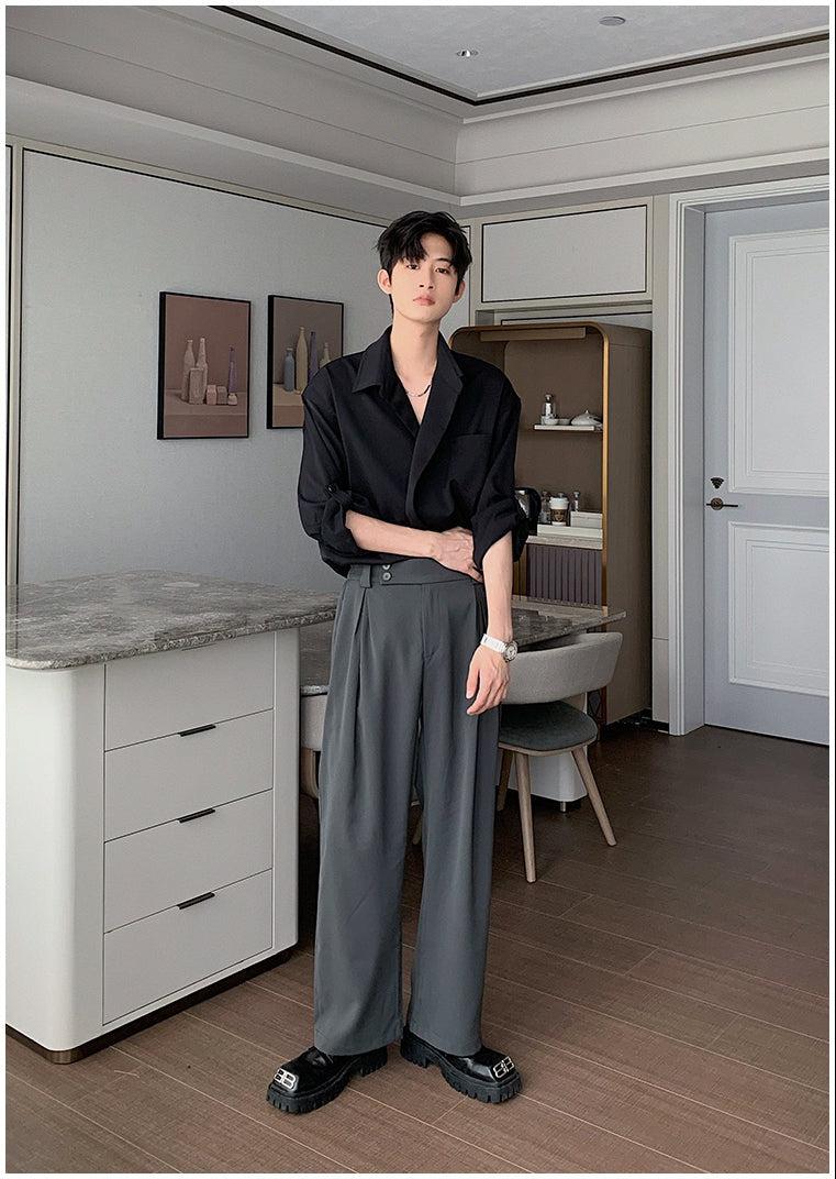 Loose Short Sleeve Thin Suit Shirt