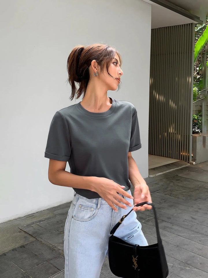 Loose Solid Color T-shirt
