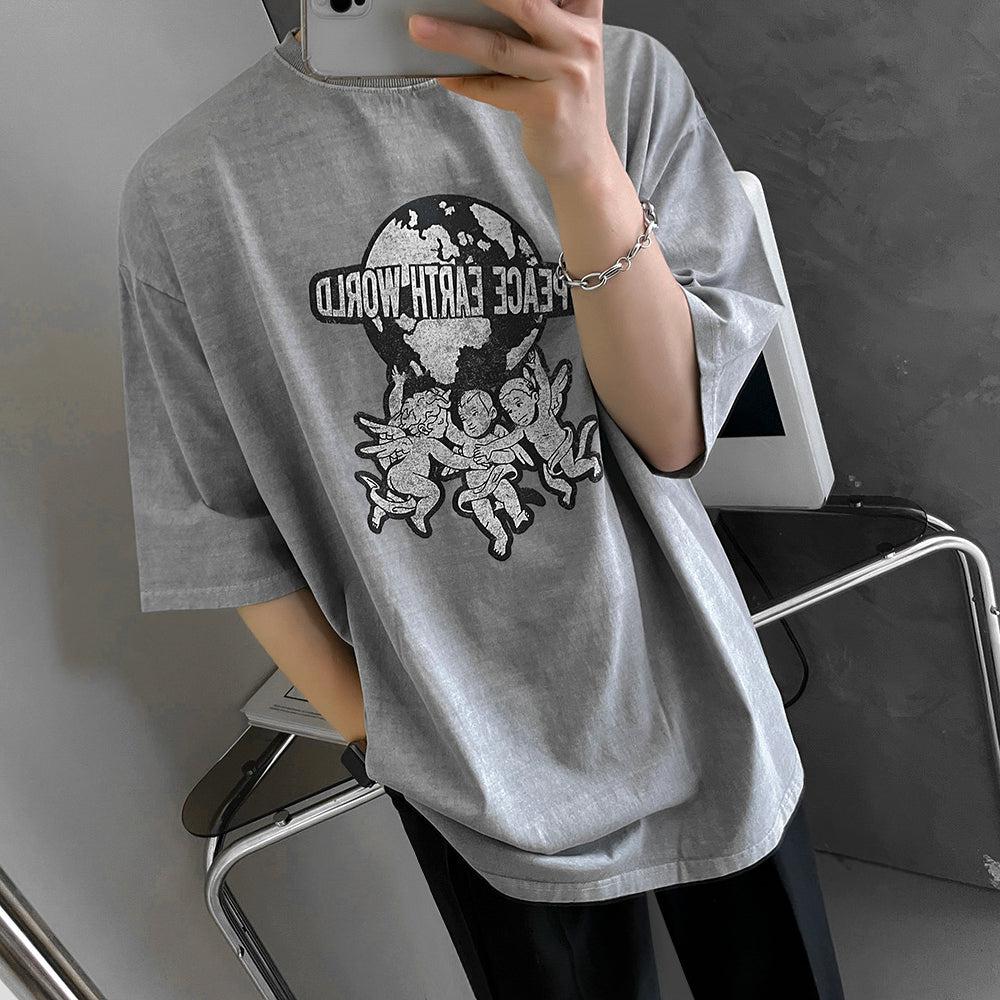 Loose-fit Angel Print T-shirt