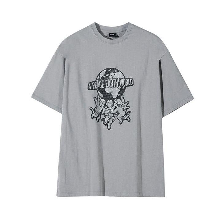 Loose-fit Angel Print T-shirt