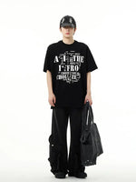 Loose-fit Black Straight-leg Cargo Pants