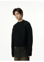 Loose-fit Cable Knit Sweater
