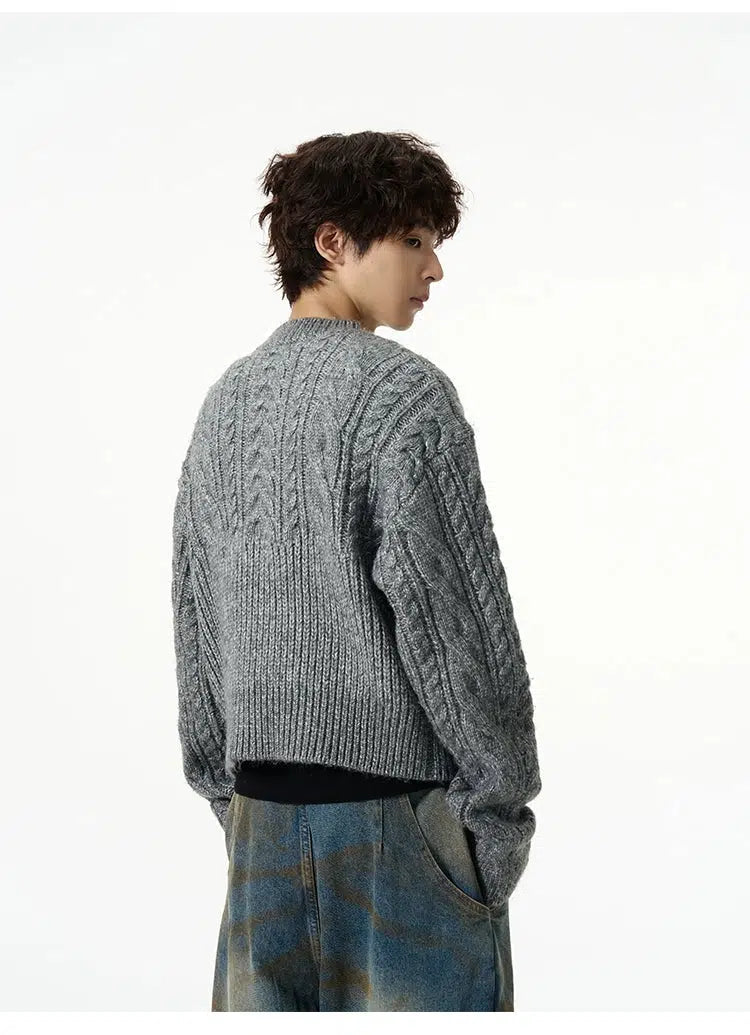 Loose-fit Cable Knit Sweater