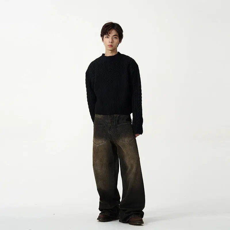 Loose-fit Cable Knit Sweater