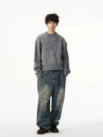 Loose-fit Cable Knit Sweater