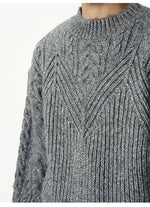 Loose-fit Cable Knit Sweater