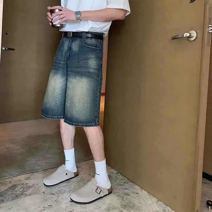 Loose-fit Denim Shorts