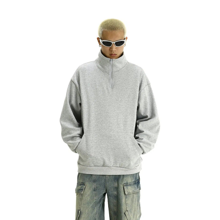 Loose-fit Half-zip Pullover