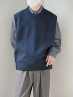 Loose-fit Knit Sleeveless Vest