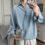 Loose-fit Lapel Shirt