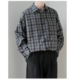 Loose-fit Long-Sleeve Plaid Shirt