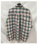 Loose-fit Long-sleeved Plaid Shirt