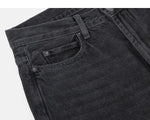 Washed Black Wide-Leg Jeans